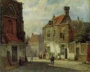 unknow artist European city landscape, street landsacpe, construction, frontstore, building and architecture. 136 oil painting reproduction